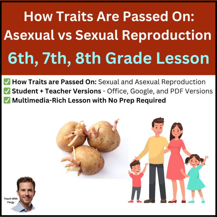 How Traits Are Passed On Lesson | MS-LS3-2 | Asexual vs Sexual | 6th, 7th, 8th
