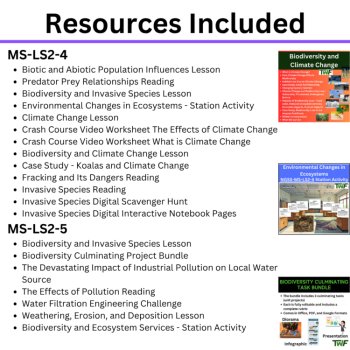 MS-LS2 California 7th Grade Science Preferred Integrated Model | BUNDLE CAST, image 3