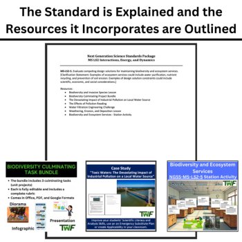 MS-LS2-5 Design Solutions to Protect Biodiversity and Ecosystems Services BUNDLE, image 4