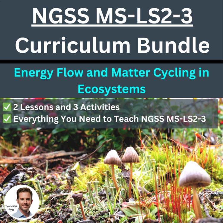 MS-LS2-3 Energy Flow and Matter Cycling in Ecosystems | Food Web | BUNDLE