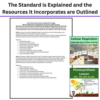 MS-LS1 California 7th Grade Science Preferred Integrated Model | CAST | BUNDLE, image 4