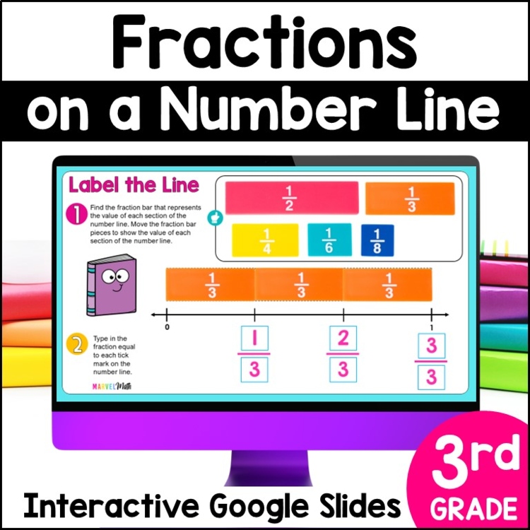 Fractions on a Number Line TEKS 3.3B 3.7A, CCSS 3.NF.2b - Fraction Number Lines
