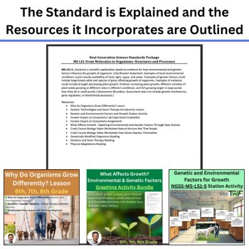 MS-LS1-5 How Environmental and Genetic Factors Influence Organism Growth BUNDLE, image 4