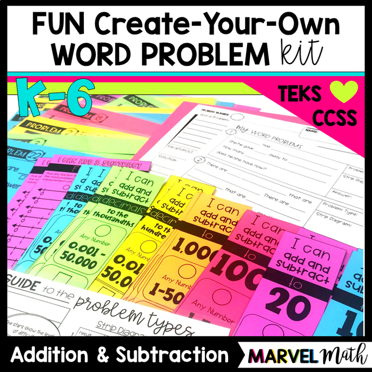 Create Your Own Word Problem Kit