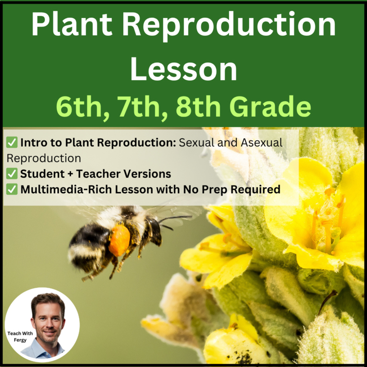 Plant Reproduction Lesson | Sexual Asexual Pollination Fertilization 6th 7th 8th