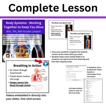 Human Body Systems Unit | Project, Activities, Lesson | 6th, 7th, 8th Grade, image 3