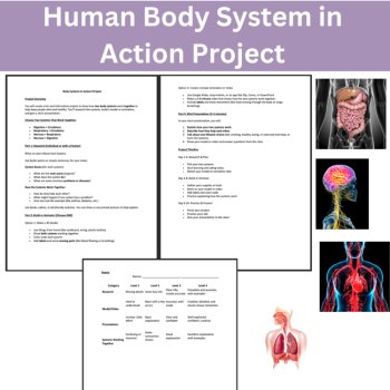 Body Systems in Action Project | Model, Animation | 6th, 7th, 8th Grade MS-LS1-3, image 3