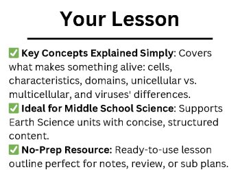 What Makes Something Alive? Lesson | Living, Nonliving, Viruses | 6th, 7th, 8th, image 2
