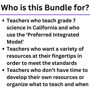 MS-ETS1 California 7th Grade Science Preferred Integrated Model | BUNDLE, image 4
