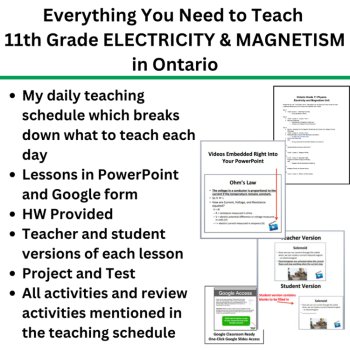 Ontario Grade 11 ELECTRICITY AND MAGNETISM Physics Curriculum | SPH3U, image 2