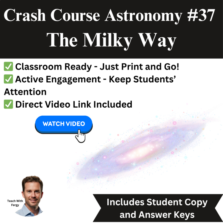 Crash Course ASTRONOMY #37: The Milky Way | Space, Spiral Galaxy, Worksheet