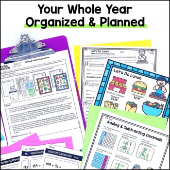 4th Grade Math TEKS Year-Long Curriculum Bundle, image 2