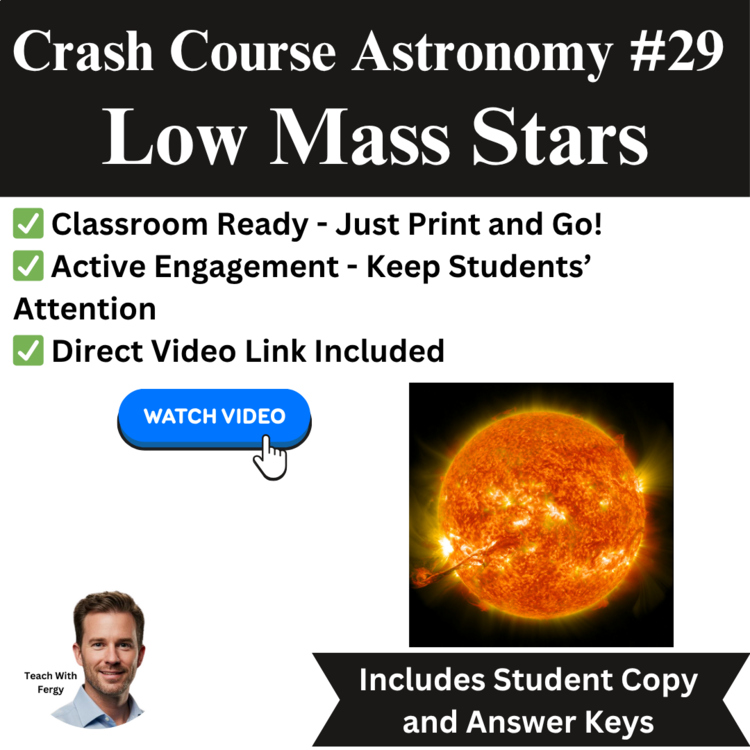 Crash Course ASTRONOMY #29: Low Mass Stars | Space, Worksheet | Galaxies