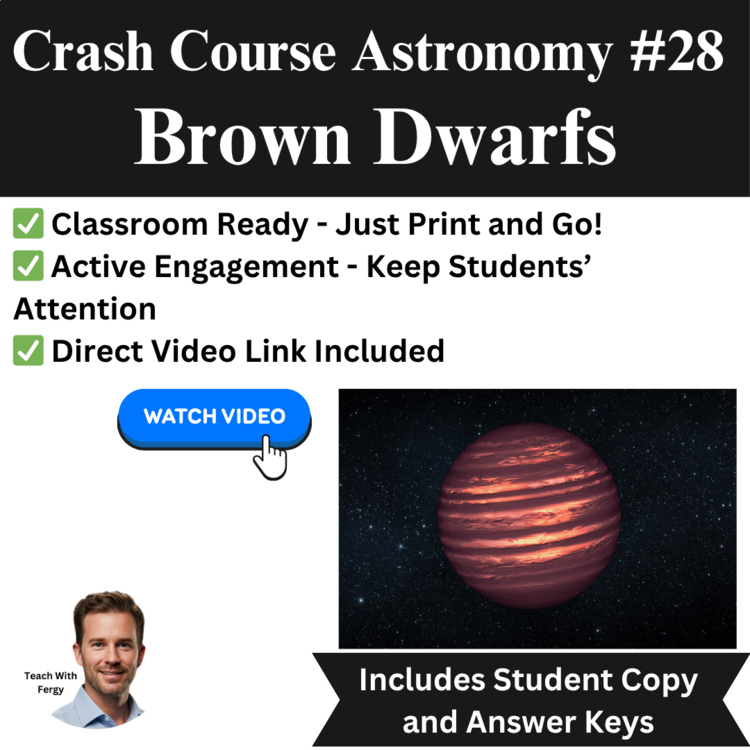 Crash Course ASTRONOMY #28: Brown Dwarfs | Space, Worksheet | Stars