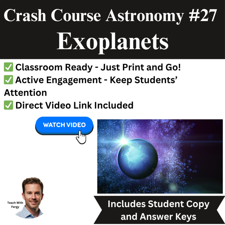 Crash Course ASTRONOMY #27: Exoplanets | Space, Worksheet | Galaxies, Planets