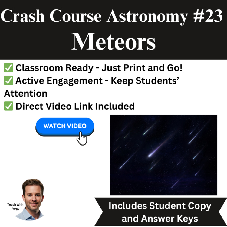 Crash Course ASTRONOMY #23: Meteors | Space, Worksheet | Our Solar System