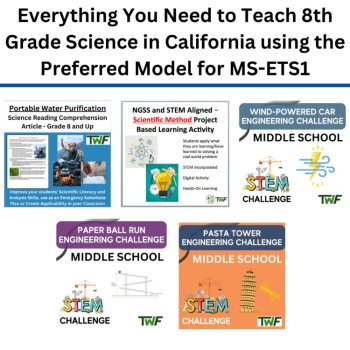 MS-ETS1 California 8th Grade Science Preferred Integrated Model BUNDLE Engineer, image 3