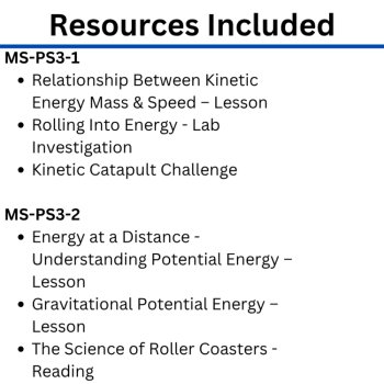 MS-PS3 California 8th Grade Science Preferred Integrated Model BUNDLE | Energy, image 3