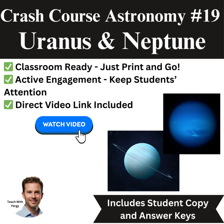Crash Course ASTRONOMY #19: Uranus & Neptune | Space, Worksheet | Planets