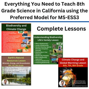 MS-ESS3 California 8th Grade Science Preferred Integrated Model BUNDLE | Earth, image 3