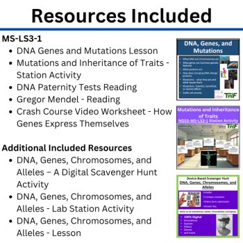 MS-LS3 California 8th Grade Science Preferred Integrated Model BUNDLE | Heredity, image 2