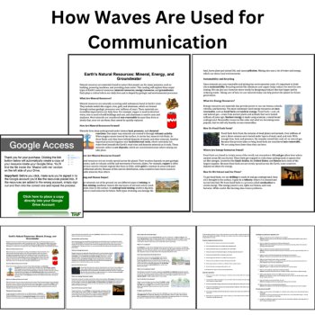Earth's Natural Resources - Reading Grade 8 & Up Minerals, Energy, & Groundwater, image 2