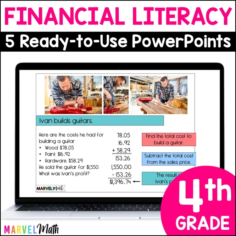 4th Grade Personal Financial Literacy TEKS PowerPoint Lessons