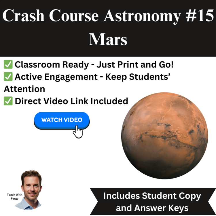 Crash Course ASTRONOMY #15: Mars | Space, Worksheet | Planets, Solar System
