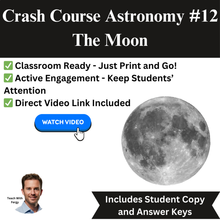 Crash Course ASTRONOMY #12: The Moon | Space, Worksheet | Planets, Solar System