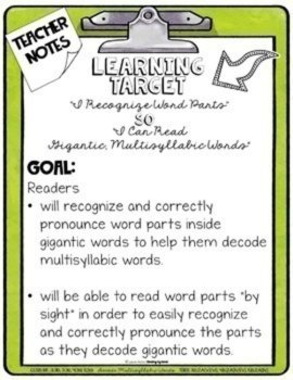 Morphology-Based Multisyllabic Word Decoding READING INTERVENTION BINDER Summer, image 4