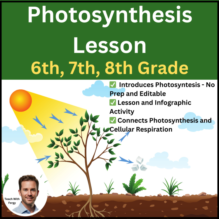 Photosynthesis Lesson | 6th, 7th, 8th Middle School, Bonus Infographic Activity