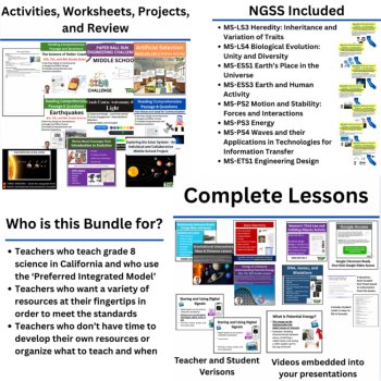 California 8th Grade Science Preferred Integrated Model Full Year Bundle | CAST, image 3