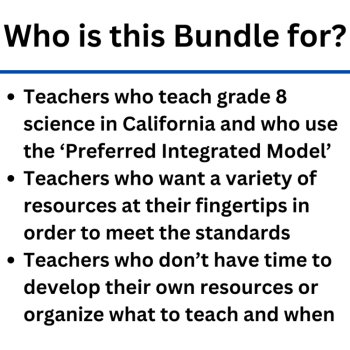 California 8th Grade Science Preferred Integrated Model Full Year Bundle | CAST, image 4