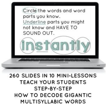DECODING MULTISYLLABIC WORDS WORKBOOK LESSONS MORPHOLOGY-BASED SCIENCE OF READING , image 2
