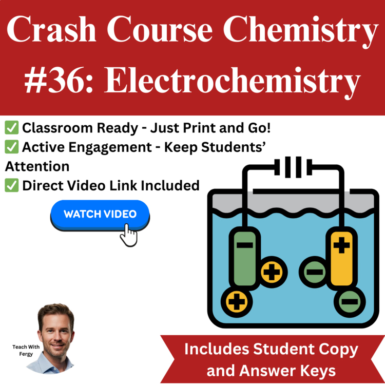 Crash Course CHEMISTRY #36: Electrochemistry | Worksheet, Cathode, Anode