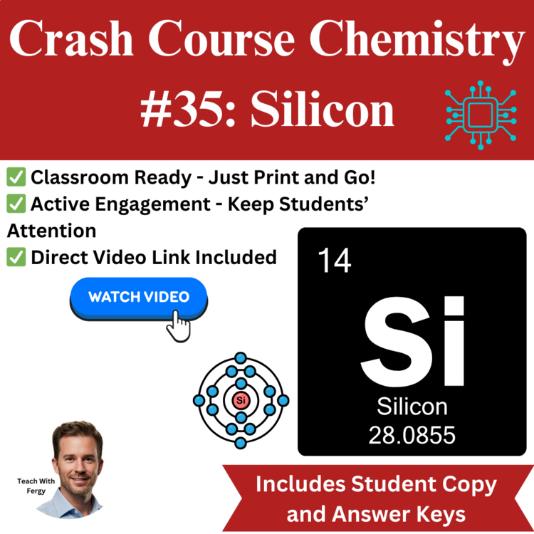 Crash Course CHEMISTRY #35: Silicon | Worksheet, Semiconductors, Transistors
