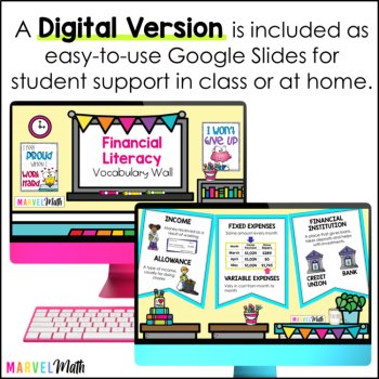 Financial Literacy Vocabulary Bunting for 4th Grade by Marvel Math, image 4