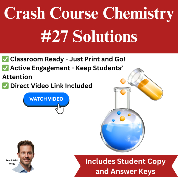 Crash Course CHEMISTRY #27: Solutions | Worksheet, Sub, Molarity, Henry's Law