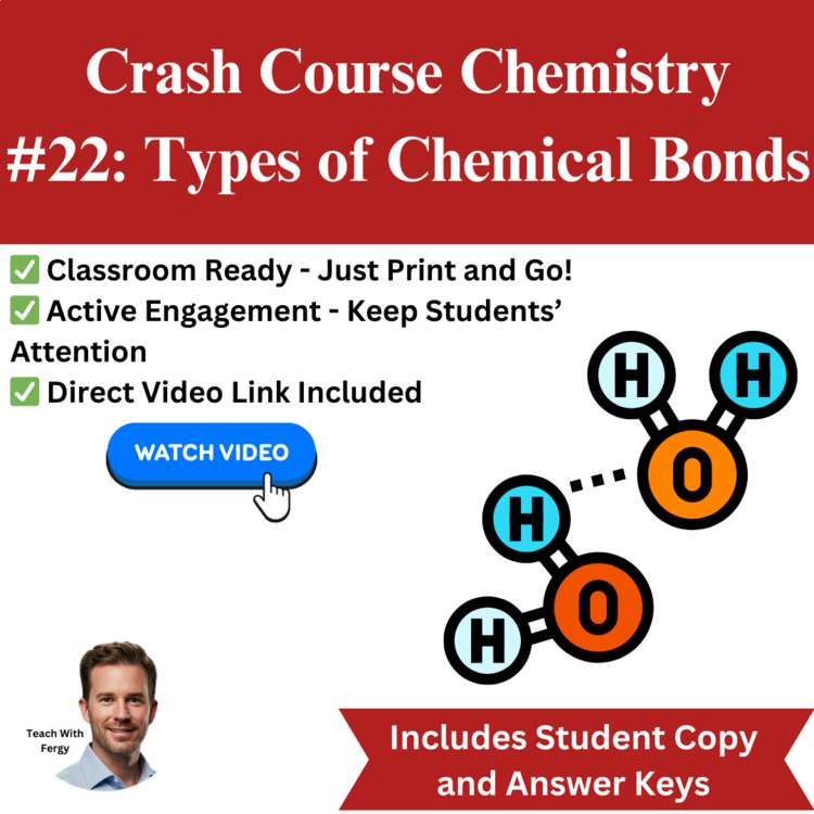 Crash Course CHEMISTRY #22: Types of Chemical Bonds | Worksheet, Compounds, Sub