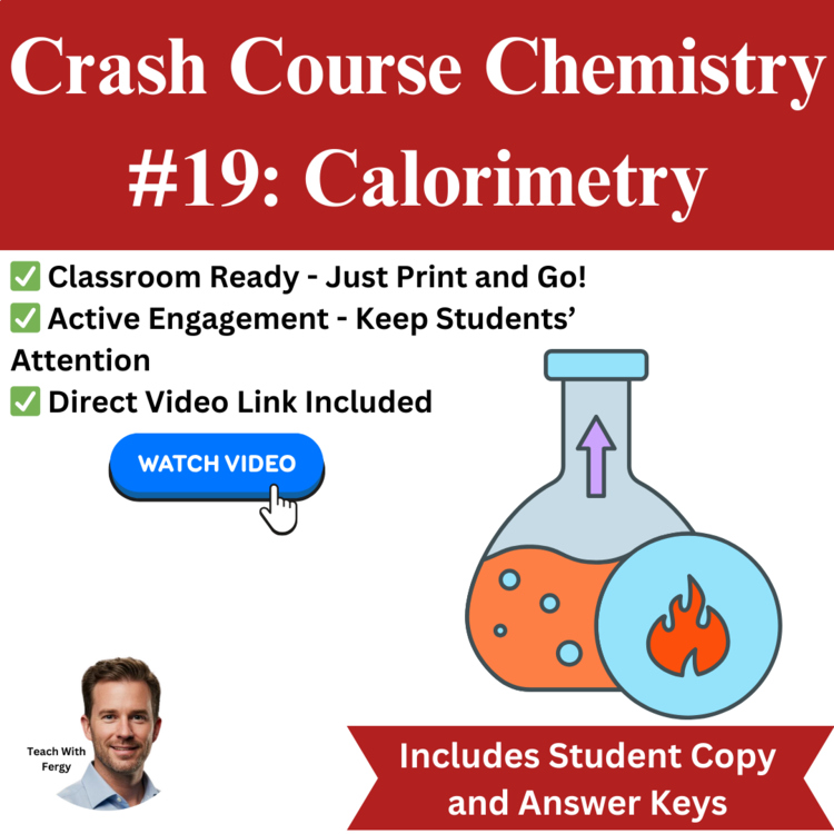 Crash Course CHEMISTRY #19: Calorimetry | Worksheet, Hess’s Law, Enthalpy