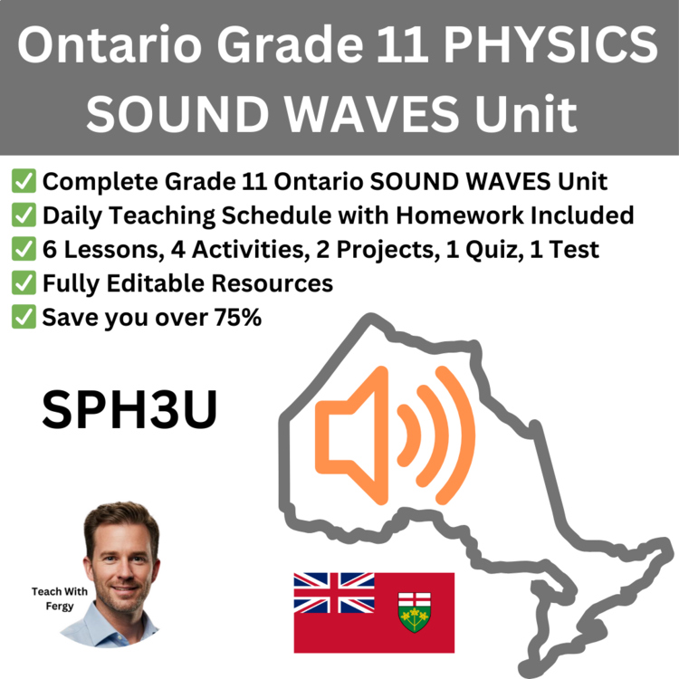 Ontario Grade 11 SOUND WAVES Physics Curriculum | Schedule, Lessons | SPH3U