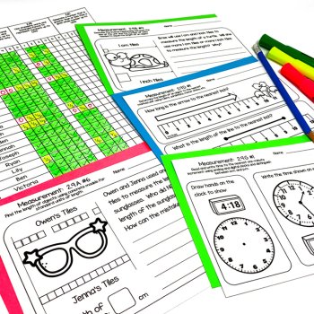 2nd Grade Measurement Exit Tickets TEKS 2.9A 2.9B 2.9C 2.9D 2.9E 2.9F 2.9G, image 3