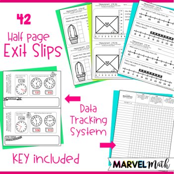 2nd Grade Measurement Exit Tickets TEKS 2.9A 2.9B 2.9C 2.9D 2.9E 2.9F 2.9G, image 4