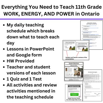 Ontario Grade 11 WORK, ENERGY, AND POWER Physics Curriculum | SPH3U, image 2