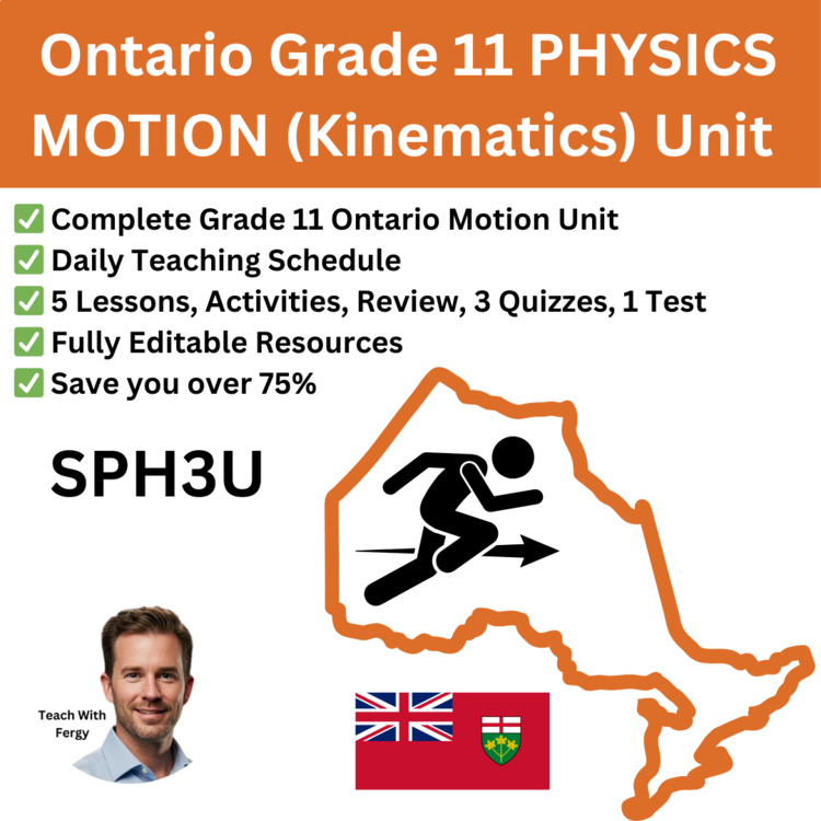 Ontario Grade 11 MOTION Physics Curriculum | Teaching Schedule, Lessons | SPH3U