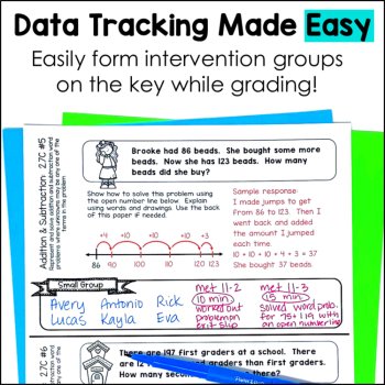 Math Exit Tickets - 2nd Grade- TEKS Standards Exit Slips Bundle, image 3
