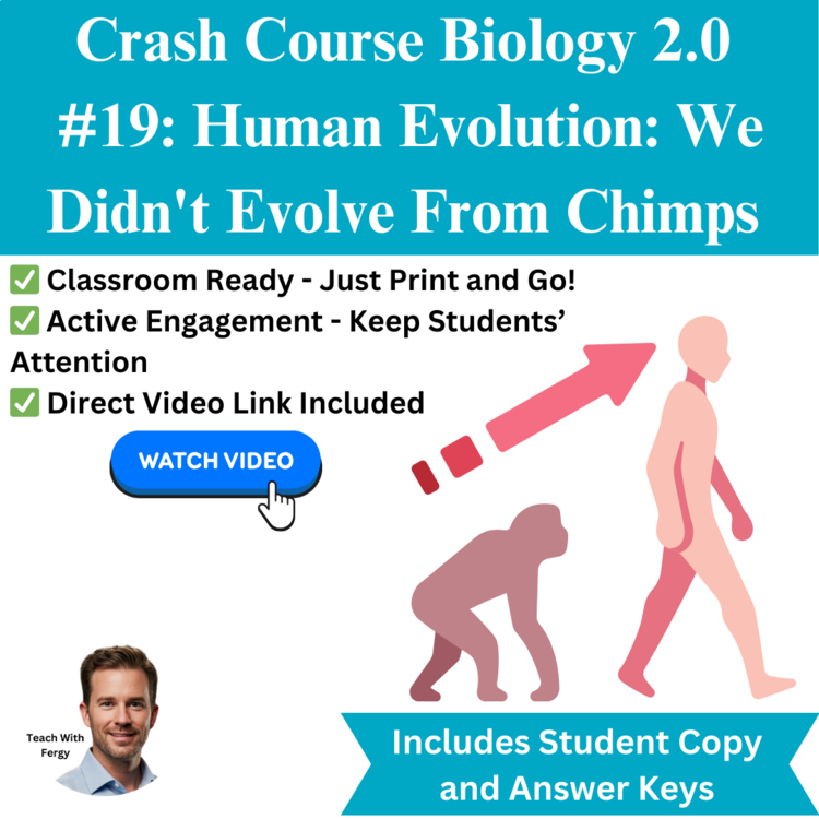 Crash Course BIOLOGY #19: Human Evolution: We Didn't Evolve From Chimps
