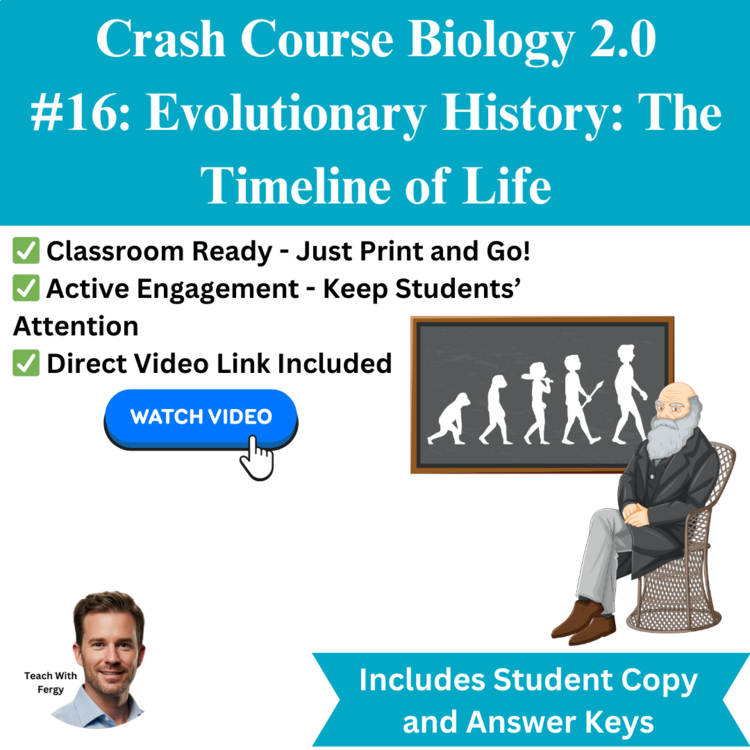 Crash Course BIOLOGY #16: Evolutionary History: The Timeline of Life | Worksheet