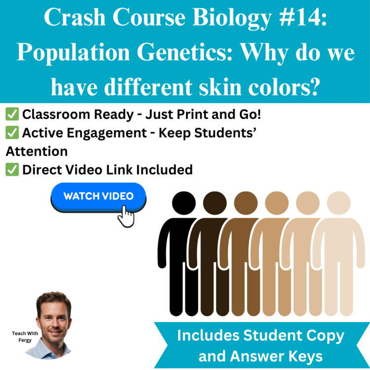 Crash Course BIOLOGY #14: Pop Genetics: Why Do We Have Different Skin Colors?
