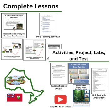 Ontario Grade 9 ECOLOGY Unit | SNC1W, SNC1D | Teaching Schedule, Lessons, Test, image 3